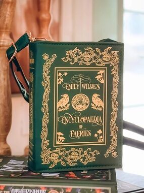 NEW Owlcrate Green Book Purse Crossbody Emily Wilde’s Encyclopaedia Of Faeries